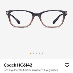 Coach Sparkling Purple Gradient Glasses
